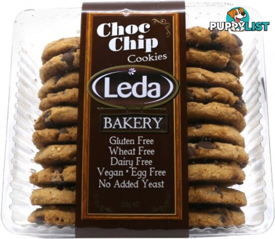 Leda Chocolate Chip Gluten Free Cookies 250g - Leda - 9322802006112