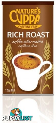 Natures Cuppa Caffeine Free Rich Roast Coffee Alternative 125g - Nature's Cuppa - 9311367000284