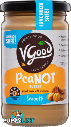 VGood PeaNOT Butter Smooth  310g - VGood - 9369998063185