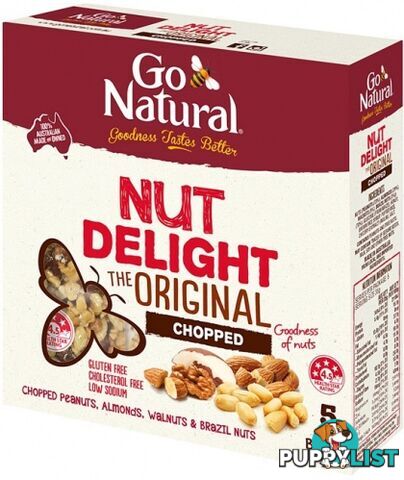 Go Natural Nut Delight Snack Bars  5x35g - Go Natural - 9310846052240