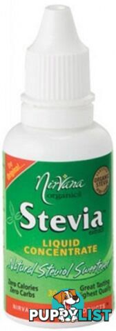 Nirvana Organics Stevia Liquid Concentrate 30ml - Nirvana Organics - 9338196000056