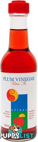 Spiral Plum Vinegar  250ml - Spiral Foods - 9312336142516