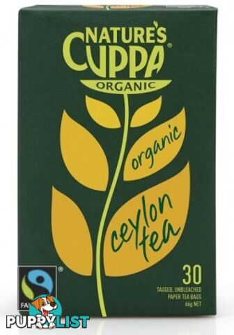 Natures Cuppa Organic Tea Ceylon 25 Teabags - Nature's Cuppa - 9311367000819