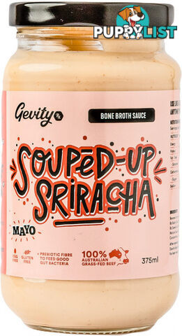 Gevity Rx Bone Broth Sauce Souped-Up Sriracha Mayonnaise 375ml - Gevity Rx - 794712627401