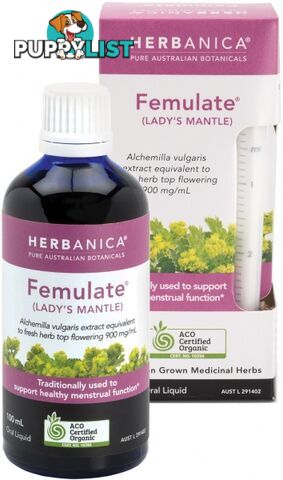 Herbanica Femulate (Lady's Mantle) Oral Liquid 100ml - Herbanica - 9327842008409