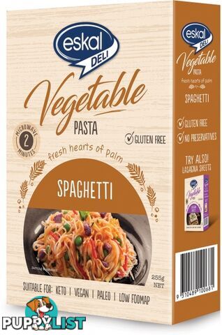 Eskal Deli Vegetable Pasta Spaghetti  255g - Eskal Foods - 9310489100681