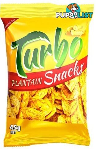 Turbo Snacks Plantain Naturally Sweet 45g - Turbo Snacks - 9350730000155