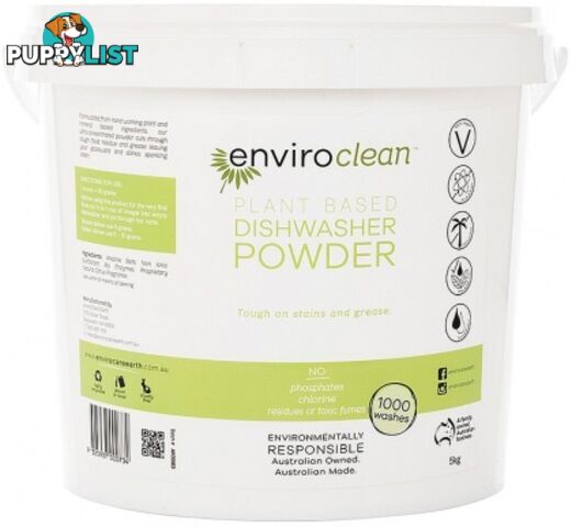 Enviro Clean Dishwasher Powder Super Concentrate 5Kg - Enviro Care - 9325937000734