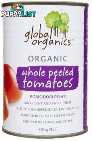 Global Organics Peeled Tomatoes 400g - Global Organics - 9326721007144