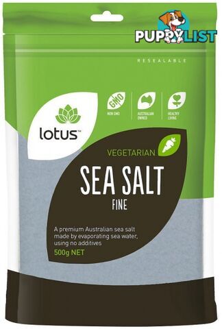 Lotus Sea Salt Fine 500gm - Lotus - 9317127060765