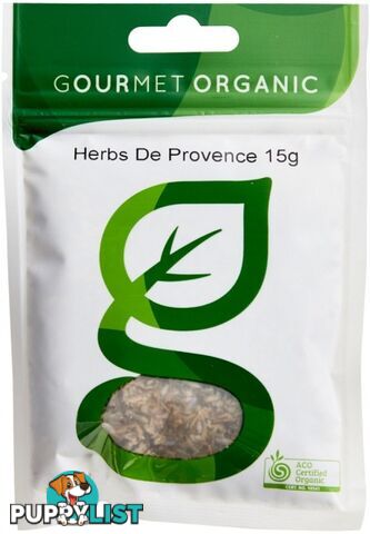 Gourmet Organic Herb De Provence 15g Sachet x 1 - Gourmet Organic Herbs - 9332974001051