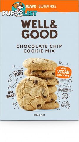 Well And Good Choc Chip Cookie Mix  400g - Well & Good - 9337096101467