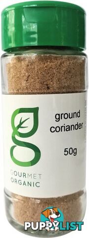 Gourmet Organic Coriander Ground Shaker 50g - Gourmet Organic Herbs - 9332974000641