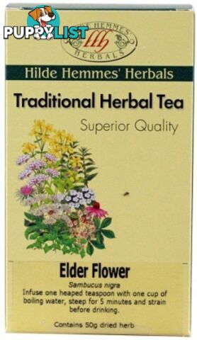 Hilde Hemmes Elder Flower 50gm - Hilde Hemmes Herbals - 9315915006131