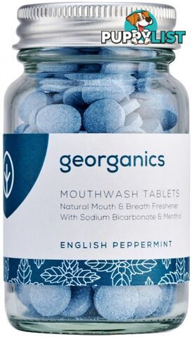 Georganics Mouthwash Tablets English Peppermint 180tabs - Georganics - 5060480200050