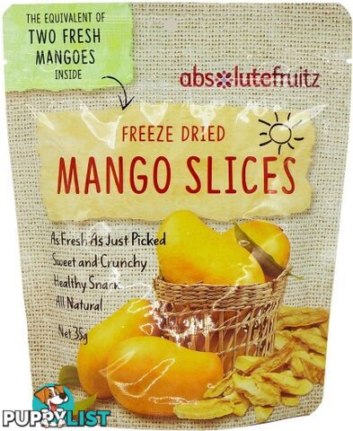 Absolutefruitz Freeze Dried Mango - Two Mangoes 35g - Absolutefruitz - 9334827002758