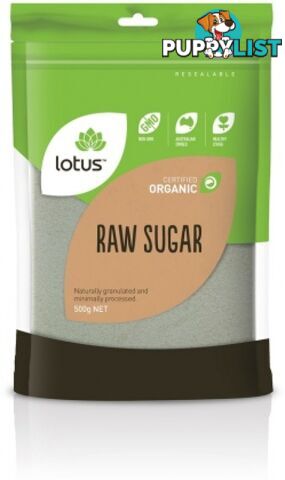 Lotus Organic Raw Sugar  500gm - Lotus - 9317127638568