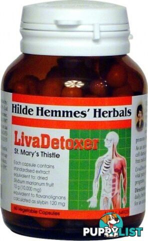 Hilde Hemmes LivaDetoxer ( Liver Detox ) 60caps - Hilde Hemmes Herbals - 9315915003840