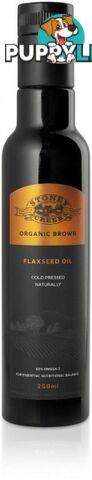 Stoney Creek Organic Brown  Flaxseed Oil 250ml - Stoney Creek - 9322428002666