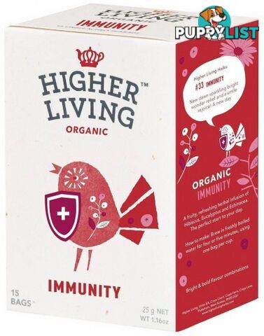 Higher Living Organic Immunity 15 Teabags - Higher Living - 5060319120030