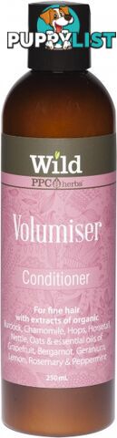 Wild Volumiser Hair Conditioner 250ml - Wild by PPC Herbs - 9327842000335