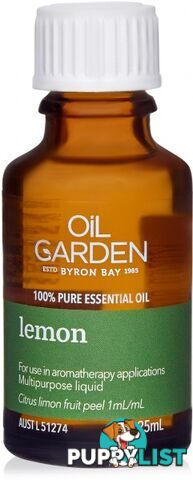 Oil Garden Lemon Pure Essential Oil 25ml - Oil Garden - 9318901200759