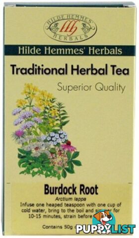 Hilde Hemmes Burdock Root 50gm - Hilde Hemmes Herbals - 9315915006049