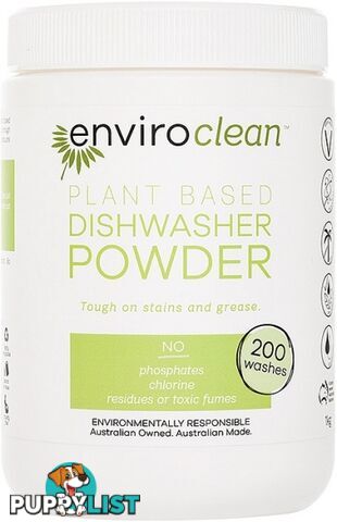 Enviro Clean Dishwasher Powder Super Concentrate 1Kg - Enviro Care - 9325937000710