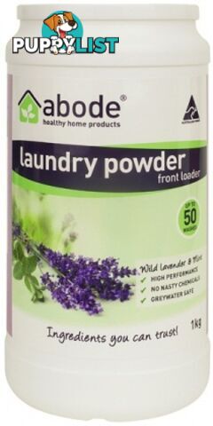 Abode Front & Top Loader Lavendar & Mint Laundry Powder 1kg - Abode - 9343188001348