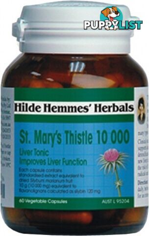 St Marys Thistle 10000mg x 60 caps - Hilde Hemmes Herbals - 9315915003932