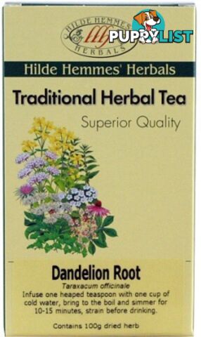 Hilde Hemmes Dandelion Root 100gm - Hilde Hemmes Herbals - 9315915006117