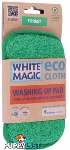 White Magic Eco Cloth Washing Up Pad Forest - White Magic - 9333544001044