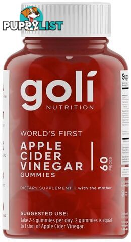 Goli Apple Cider Vinegar Gummies 60 Pieces - Goli - 055840400756