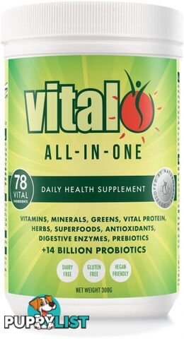 Vital All-In-One Total Daily Supplement 300g - Vital - 9321582003007