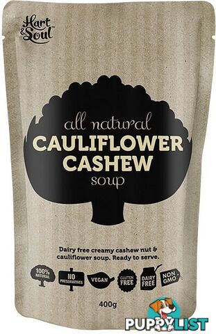 Hart & Soul All Natural Cauliflower Cashew Soup 400g - Hart & Soul - 9350007001366