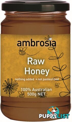 Ambrosia Honey Raw  500g - Ambrosia - 9327006000331