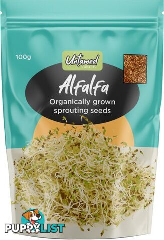 Untamed Alfalfa Earth-Friendly Sprouting Seeds  100g - Untamed Health - 9325307000500