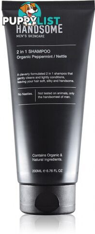 Handsome Mens Skincare 2 in 1 Shampoo 200ml - Handsome Men's Skincare - 9352337000057