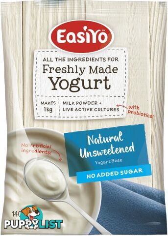 Easiyo Natural Unsweetened No Added Sugar Yogurt 140g - EasiYo Yogurt - 9416892200113