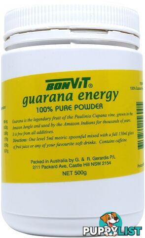 Bonvit Guarana Powder 500g - Bonvit - 9316774156005