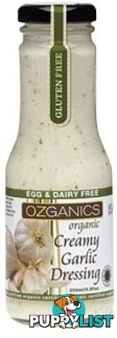 Ozganics Organic Creamy Ranch Dressing Plant Based  250ml - Ozganics - 9327304000071