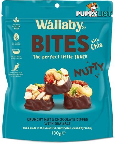 Wallaby Nutty Bites with Chia Sea Salt  130g - Wallaby - 9314943000302