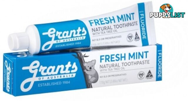 Grants Fresh Mint Toothpaste with Fluoride 110g - Grants - 9312812005106