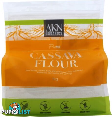 AKN Organics Pure Cassava Flour  1Kg - AKN Organics - 797776915040