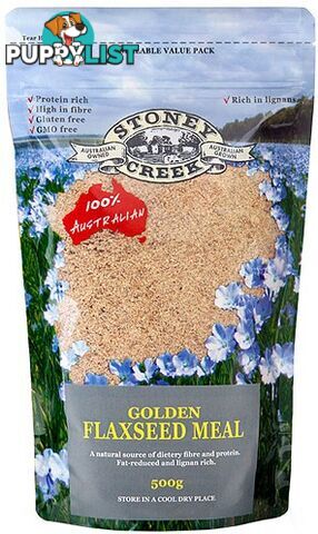 Stoney Creek Golden  Flaxseed Meal 500gm - Stoney Creek - 9322428001249