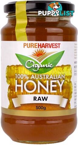 Pure Harvest Organic Raw Honey 500g - Pure Harvest - 9312231814174