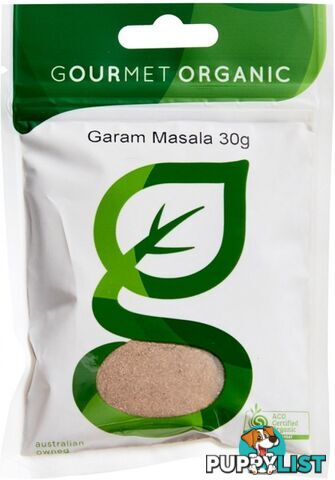 Gourmet Organic Garam Masala 30g Sachet - Gourmet Organic Herbs - 9332974000863