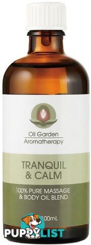 Oil Garden Tranquil & Calm Pure Body & Massage Oil Blend 100mL - Oil Garden - 9318901600023