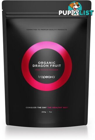 Tropeaka Organic DRAGON FRUIT (Pink Pataya) Powder  200g - Tropeaka - 9350728000969