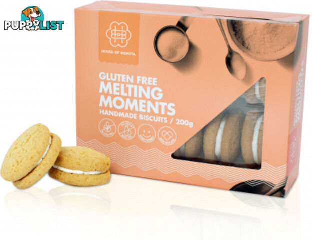 House of Biskota Gluten Free Melting Moments Biscuits 200g - House of Biskota - 9336989000252